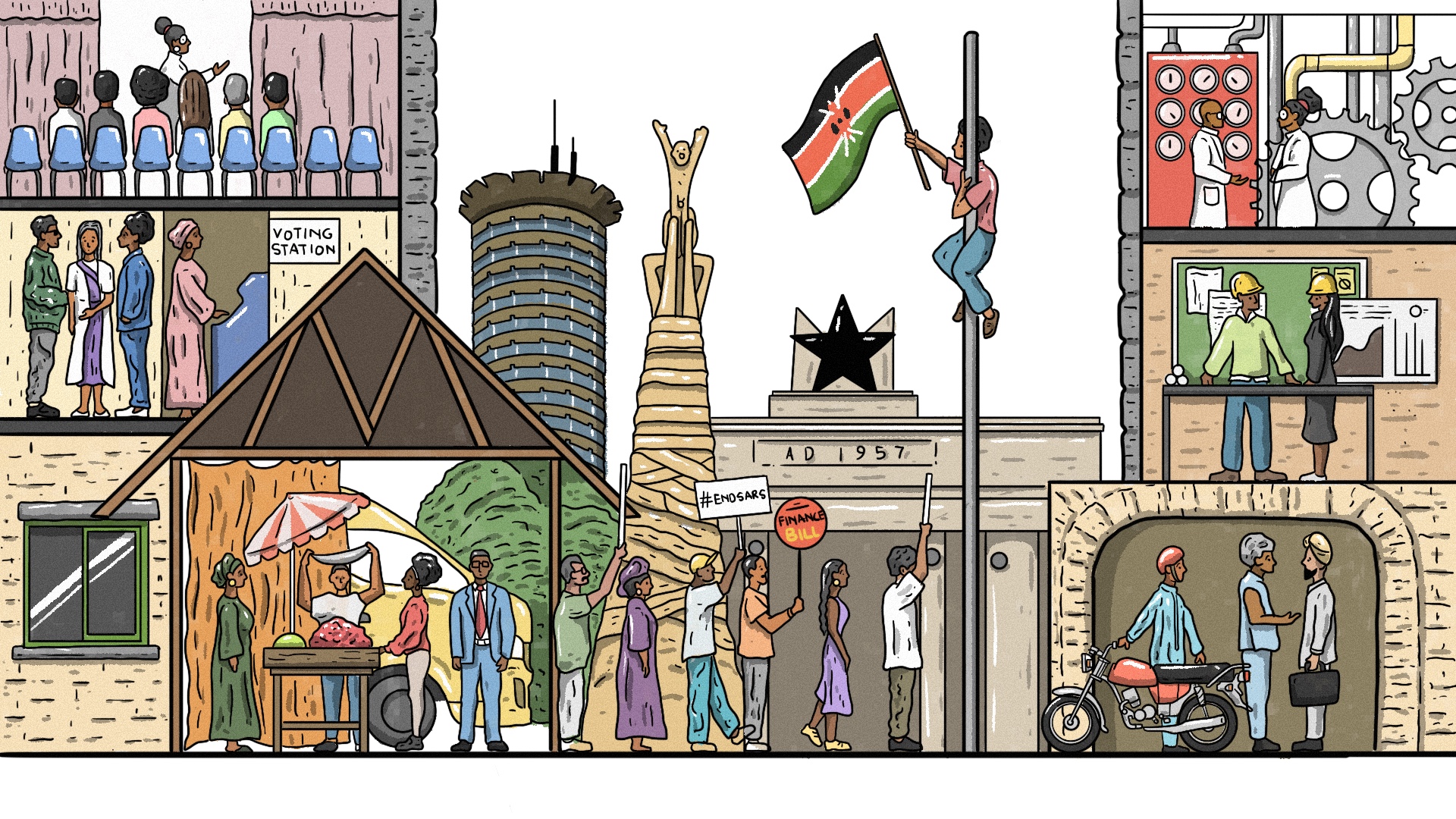 Confronting Digital Threats to Democracies — illustration